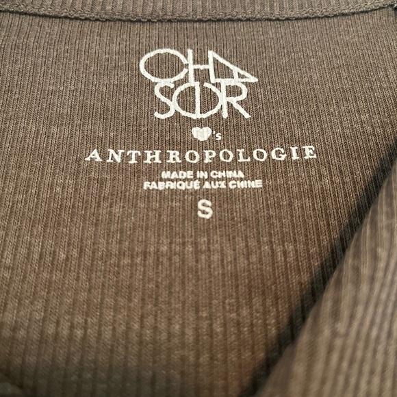 Chaser by Anthropologie Ribbed dark green sweater size S like new - Picture 3 of 6